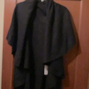 Sweater can be worn several ways…personally I like the shawl version